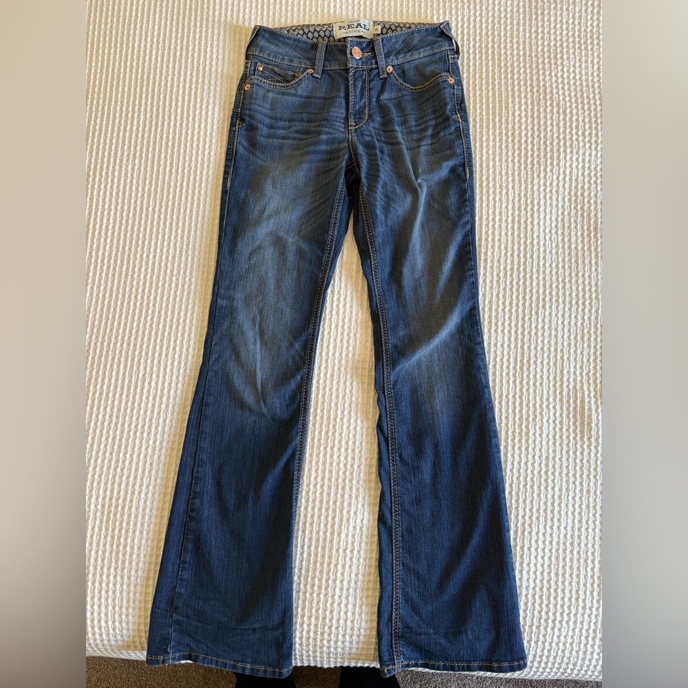 Womens Dark Blue Ariat Boot Cut Jeans